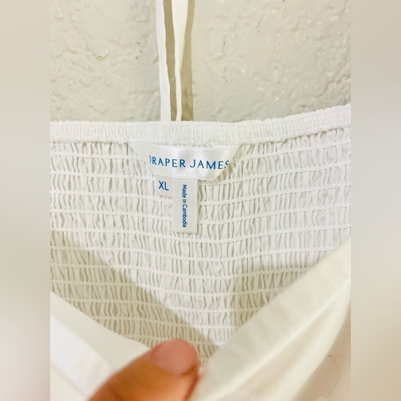 Draper James Women's Puff Sleeve Dress size XL in white - Picture 6 of 12